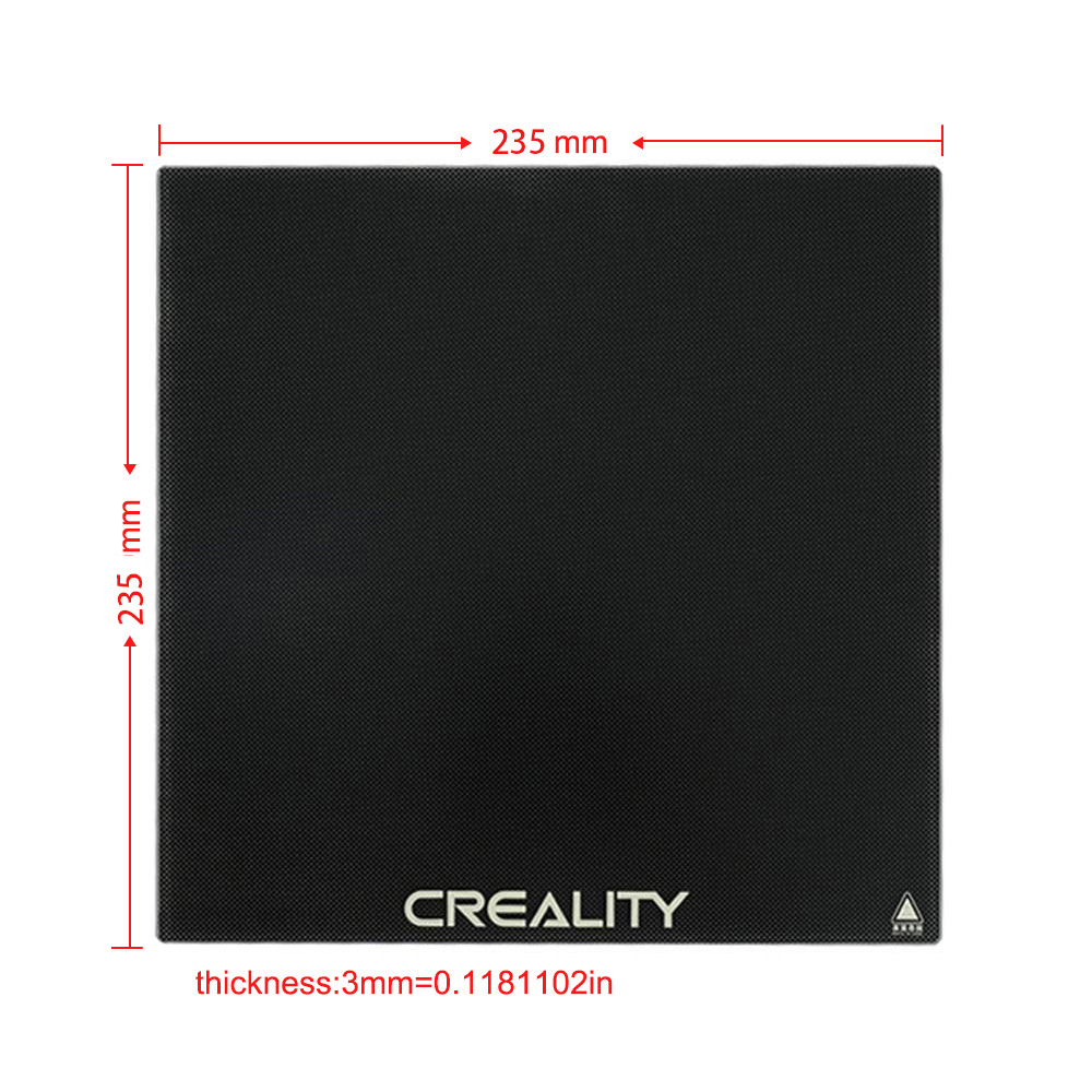  Comgrow 2PCS Ender 3 Pro Glass Bed, Upgraded Tempered Glass  Plate with Bed Clips, Ender 3 Build Plate 235x235x4mm for Creality Ender 3  Pro/Ender 3 V2/Ender 3 V2 Neo/Ender 3 Neo/3