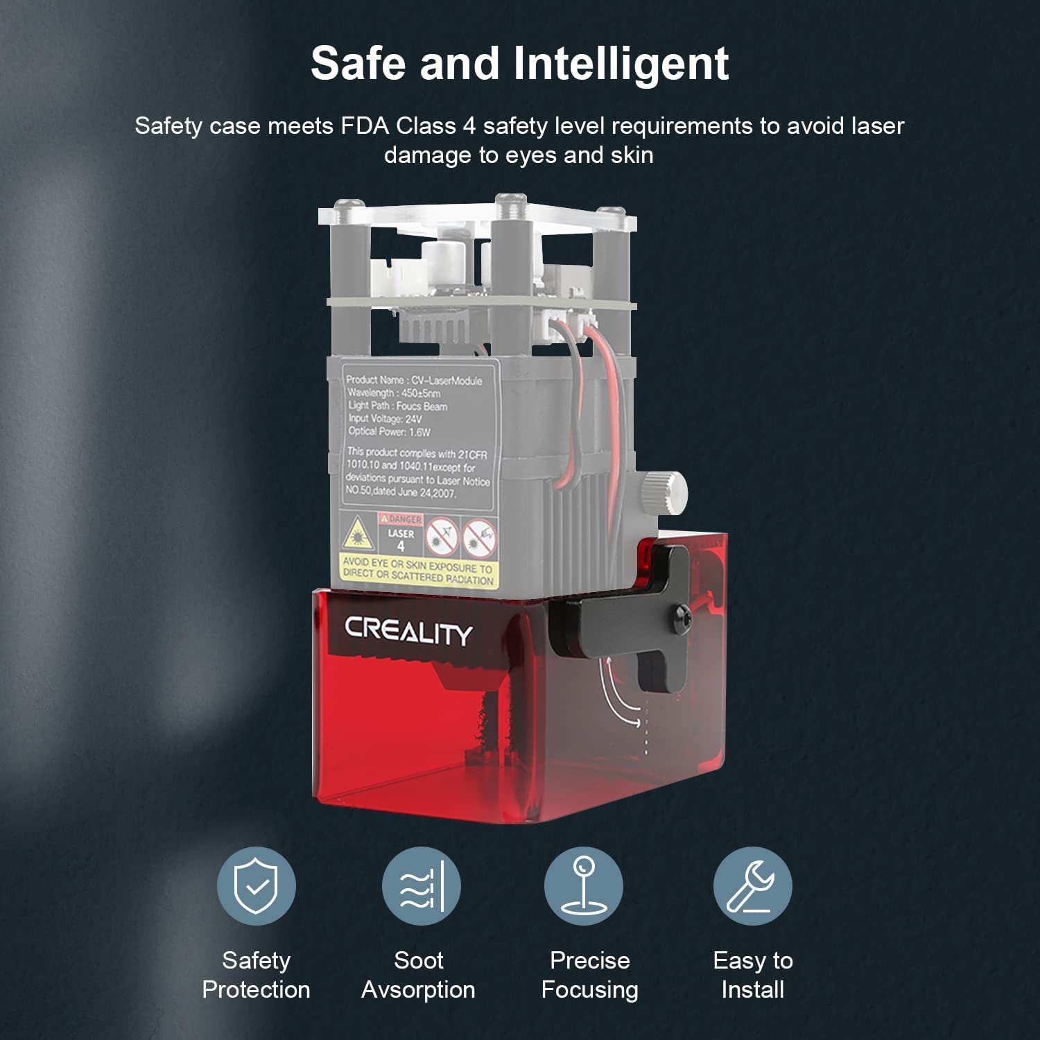 Creality Ender-3S1 S1Pro Engraving Laser Modules-24V 1.6W