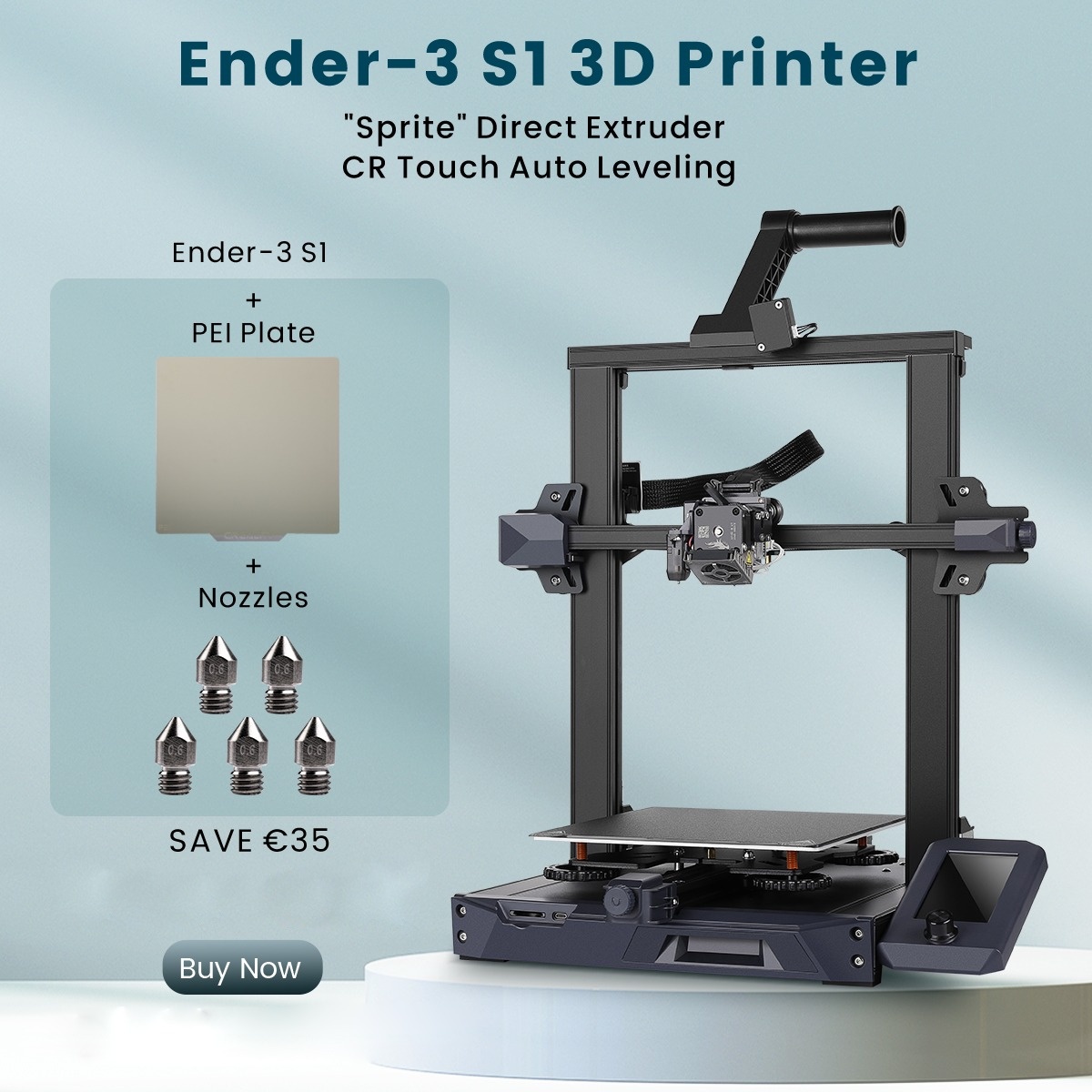 creality eu officila ender-3 s1 3d printer sale