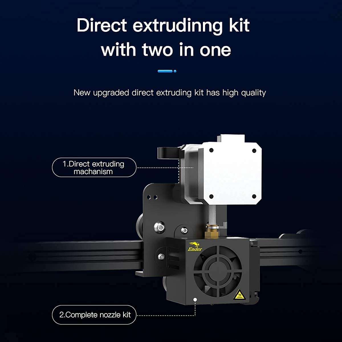 Ender 3(Pro)/3 V2 Upgraded Direct Extruding Full Kits with Nozzles