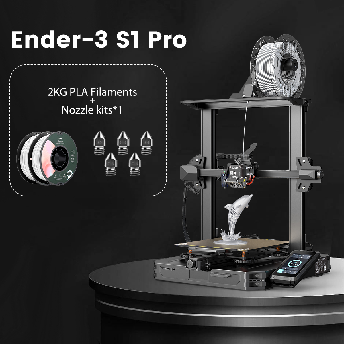 Creality Ender-3 S1 Pro 3D Printer-Sprite Full Metal 300°C High-Temp