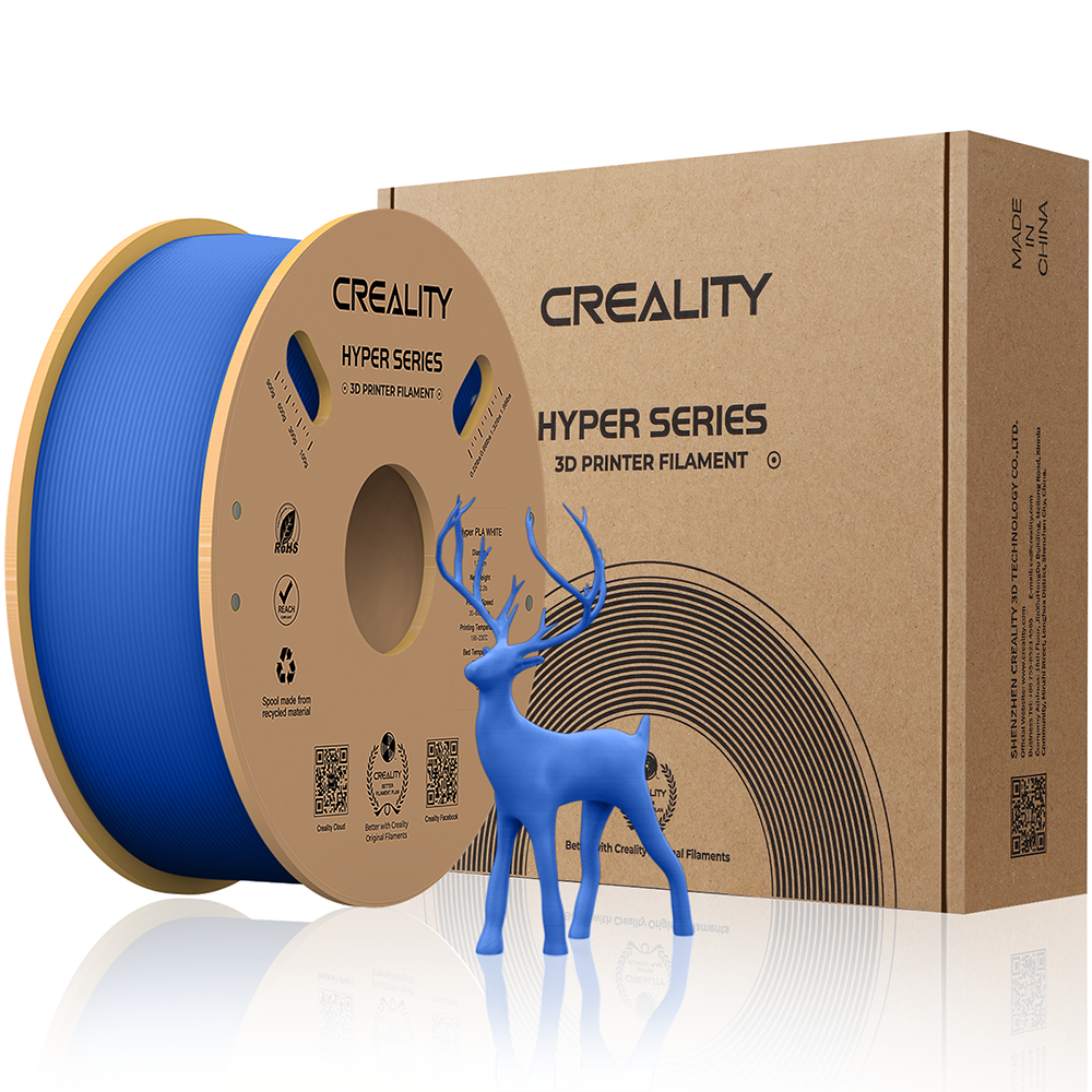 Creality Black PLA Filament 1.75mm,Hyper PLA High Speed 3D Printer