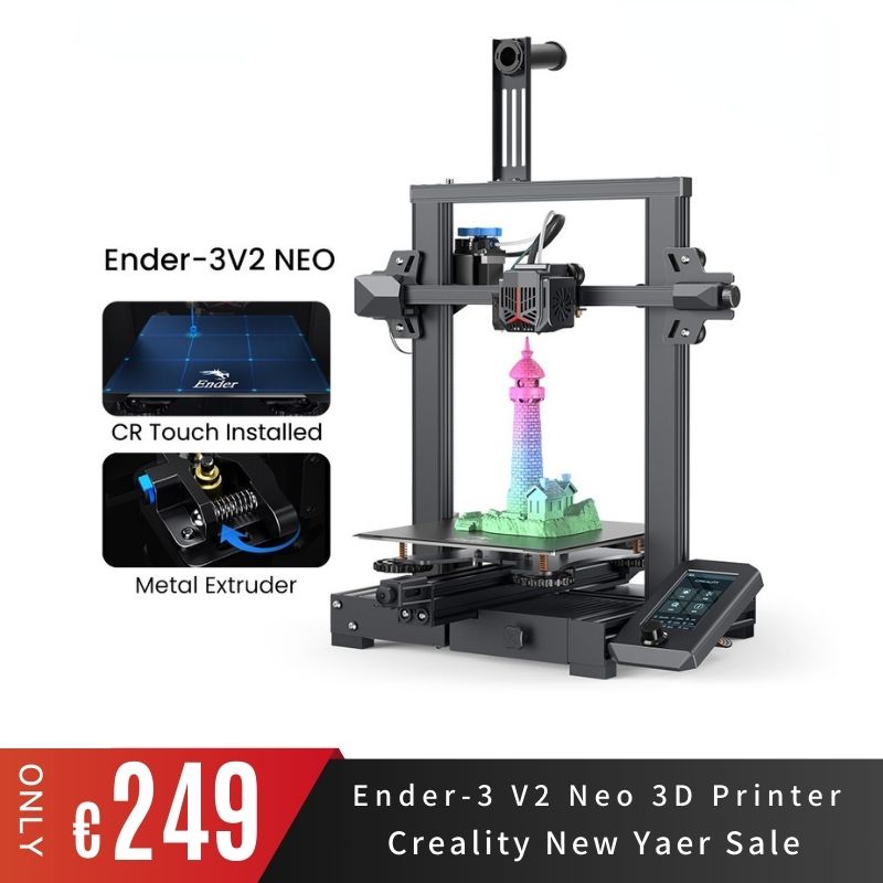 Imprimante 3D Creality Ender-3 V2 Neo  CR Touch Auto-nivellement 2022  Nouveau