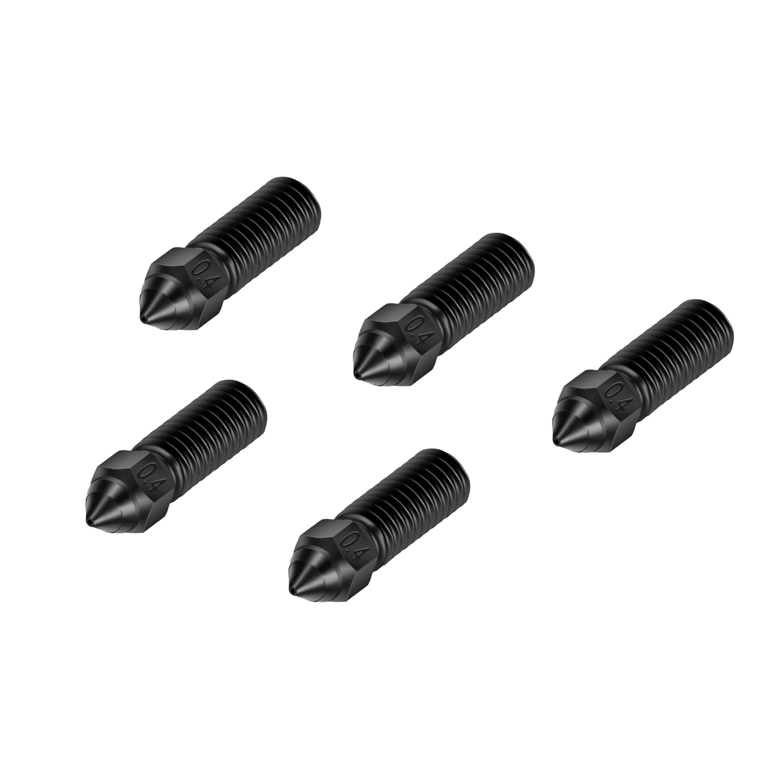 Creality K1 Nozzle Kits 5PCS 0.4mm for K1, K1 Max, Ender 3 V3 KE, CR-M4, CR-10 SE 