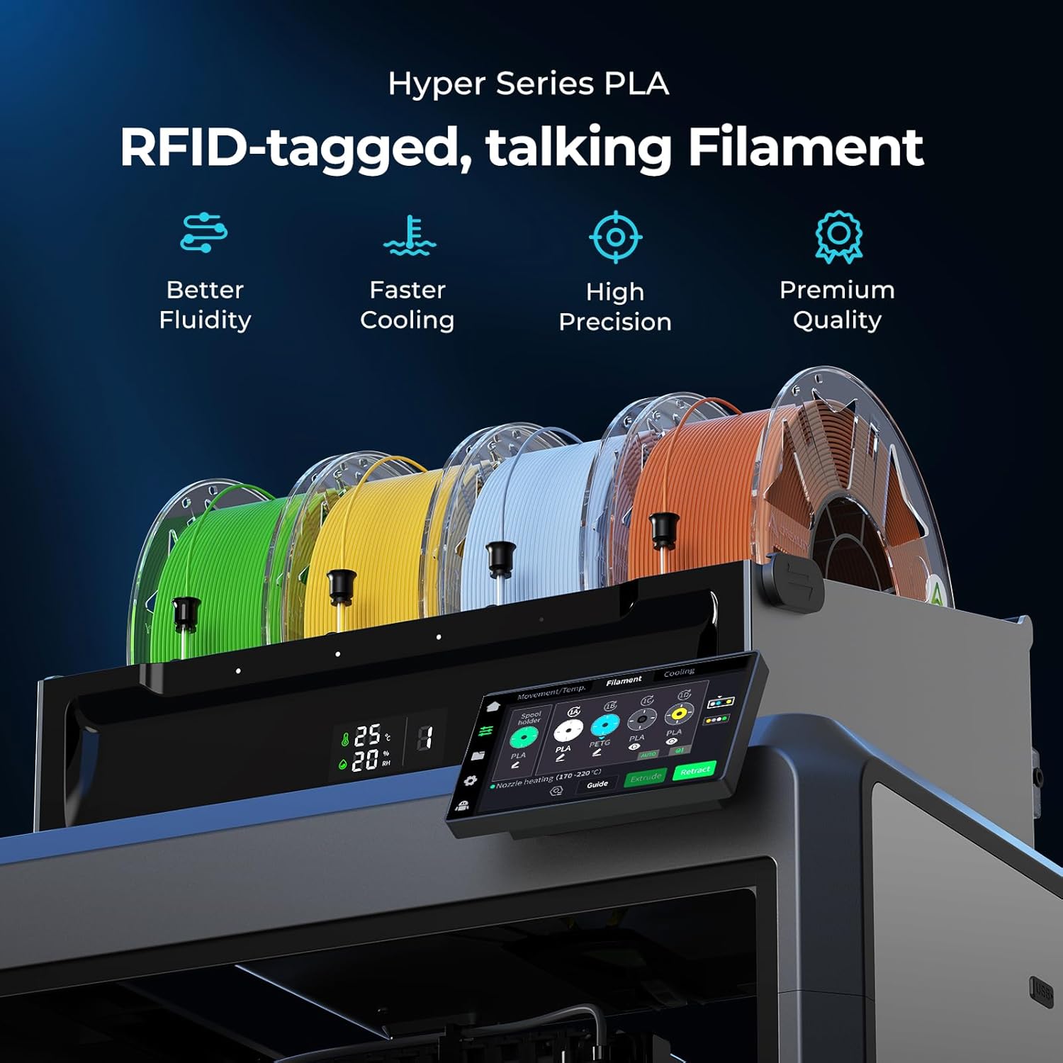 Creality RFID Hyper PLA Filament 1.75mm 10KG Bundle Sale