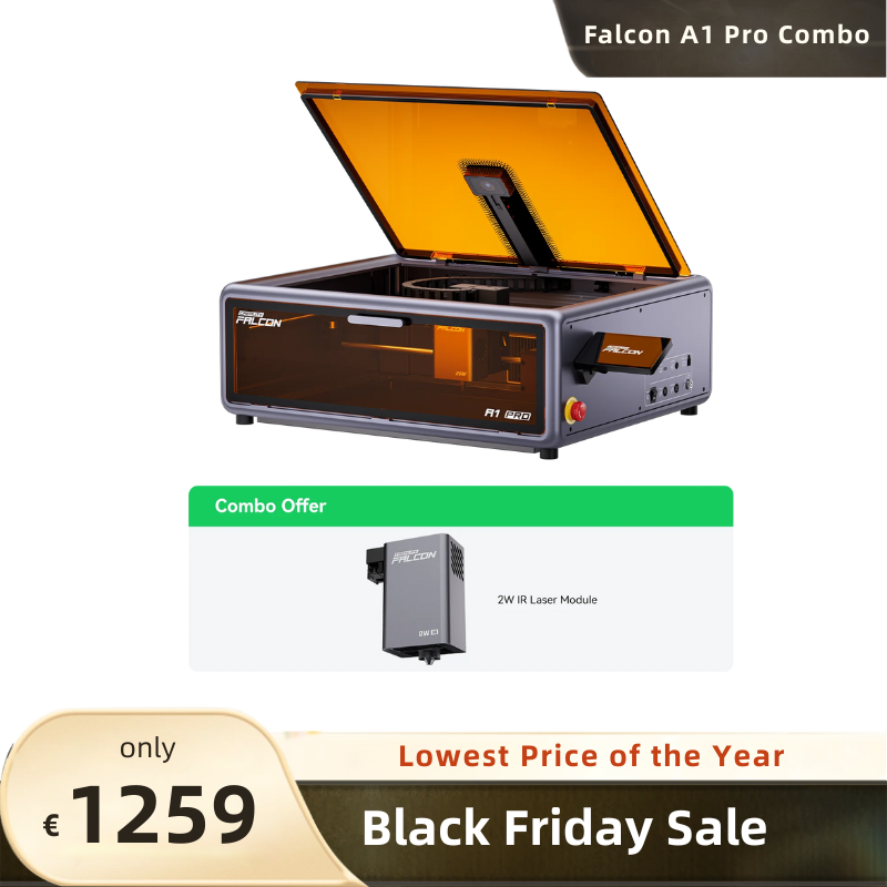 Creality Falcon A1 Pro 20w Enclosed Laser Engraver Cutter