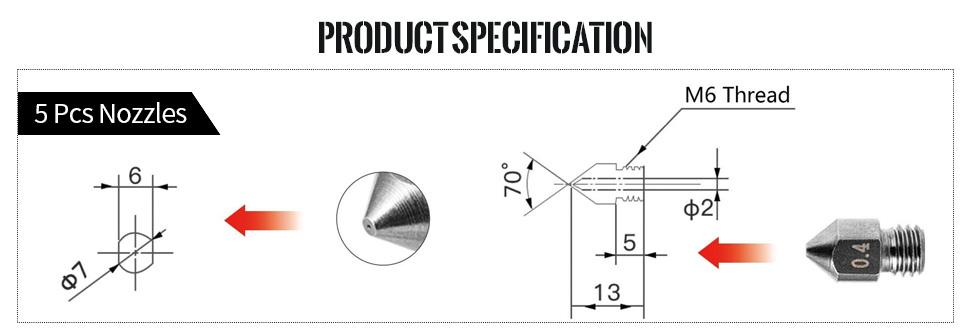 Tungsten metal nozzle