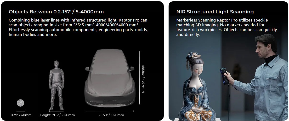 CR Scan Raptor Pro 3D Scanner