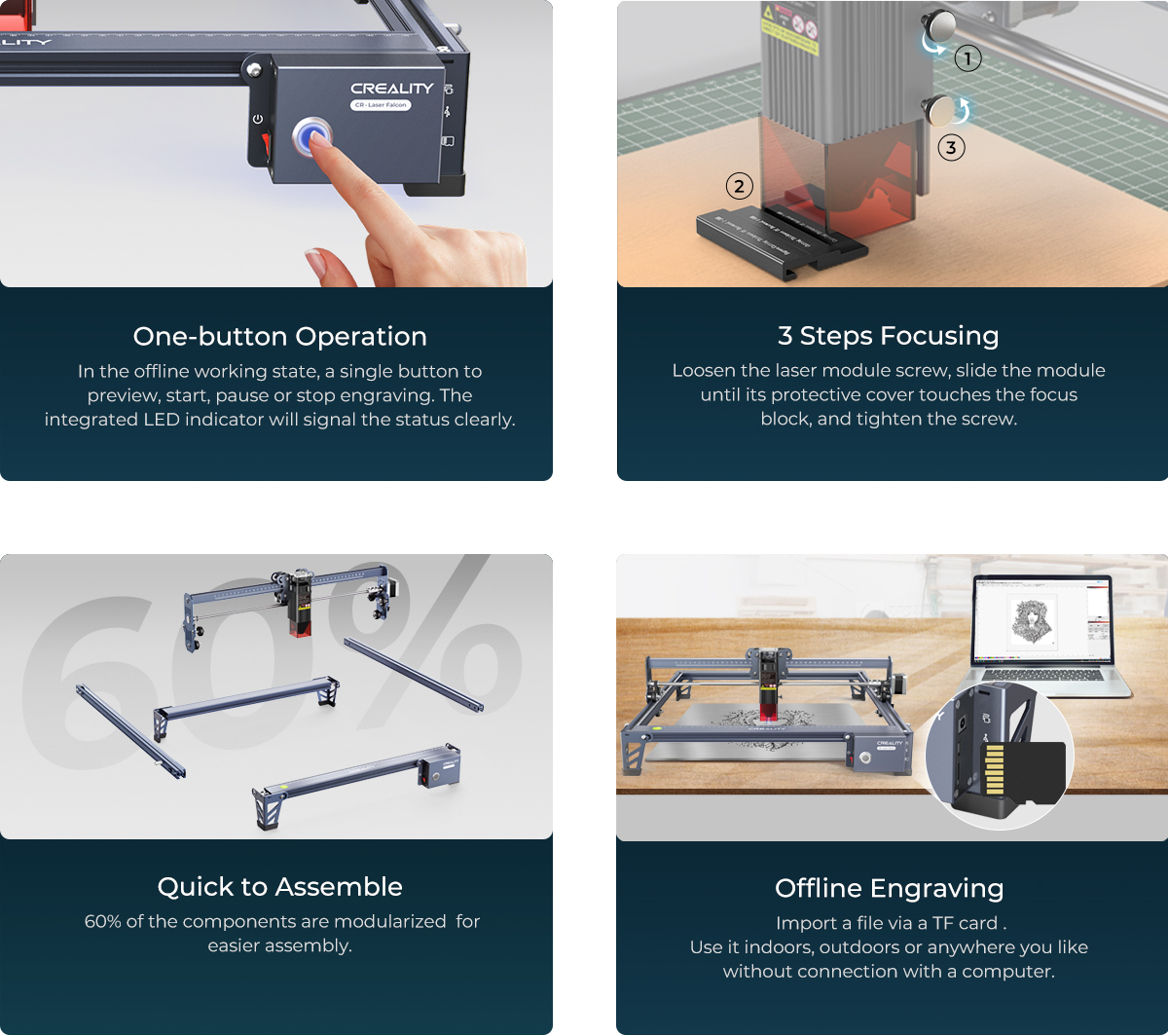 Creality CR-Laser Falcon 3D  Laser Engraver-10W