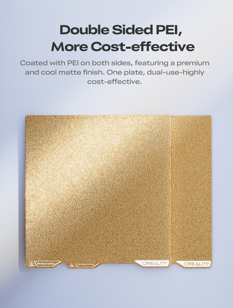 K2 PEI Double Sided Frosted Build Plate