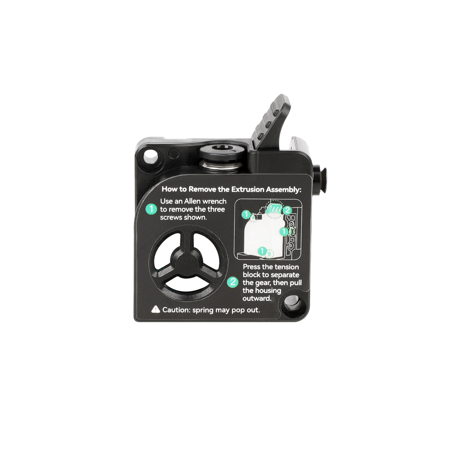 K2/K2 Pro/K2 Plus Extruder Front Cover