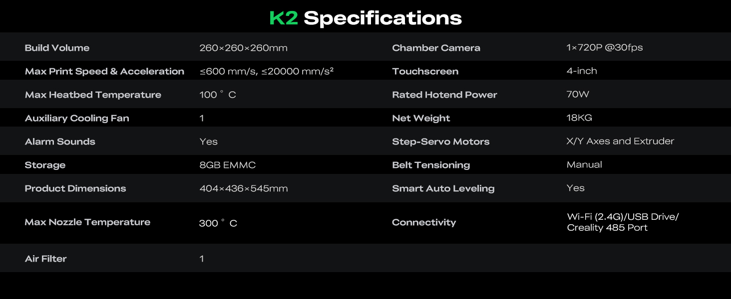 Creality K2 Combo 3D Printer